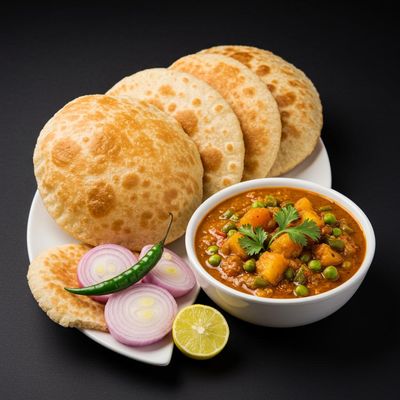 4 Phulka Veg Curry